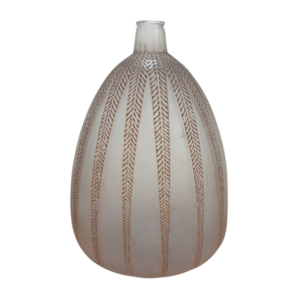 R Lalique, Vase Mimosa, Art Nouveau, XXème Siècle