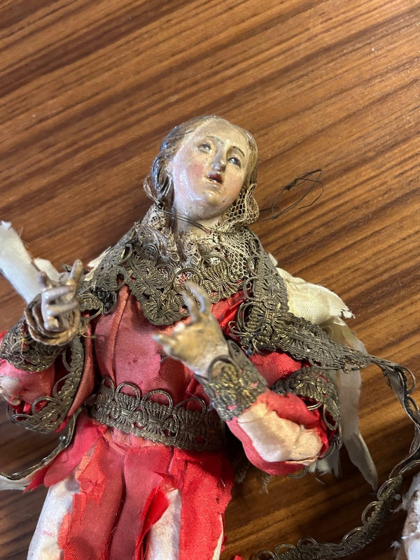 Lot Of Seven Neapolitan Nativity Figures From The 18th Century - Italy - Naples