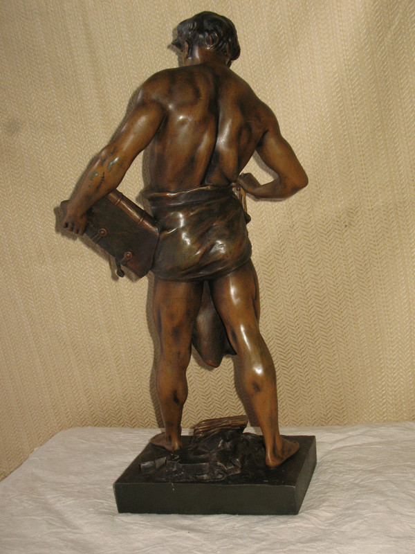 Grande scultura in regola di Emile Picault, Science et Artisan del XIX secolo
