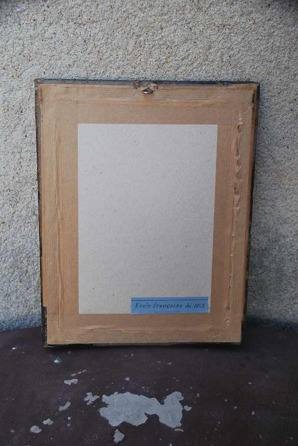 Dessin Polychrome XVIIIe siècle, Allégorie Du Printemps