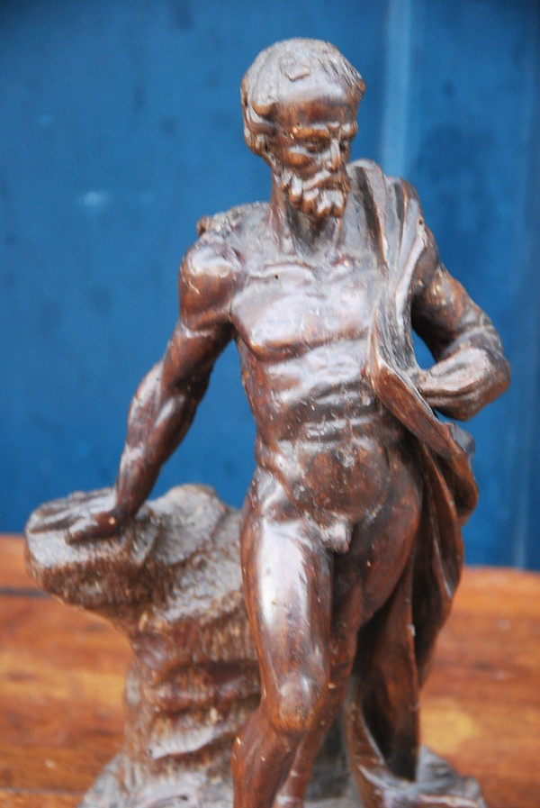 Ercole, Statua In Legno, Opera Del XVIII Secolo