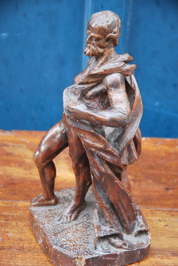 Ercole, Statua In Legno, Opera Del XVIII Secolo