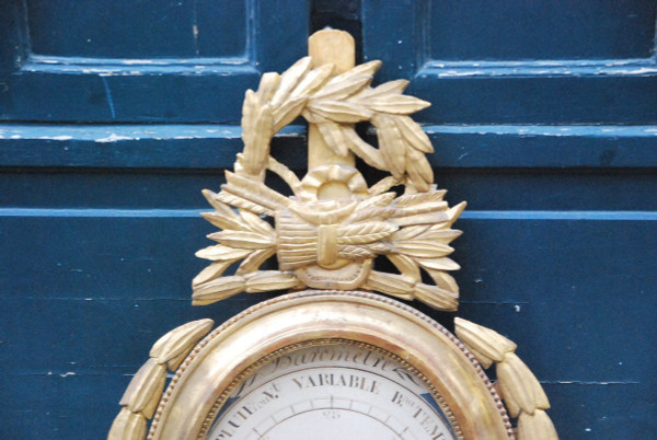 Gilded Wood Barometer Louis XVI period
