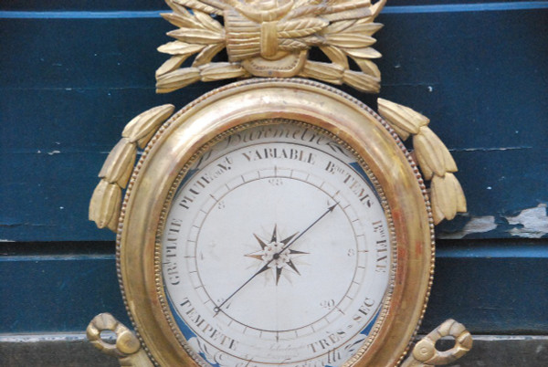 Gilded Wood Barometer Louis XVI period