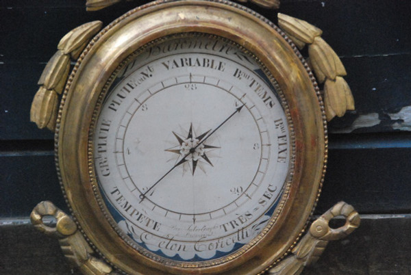 Gilded Wood Barometer Louis XVI period