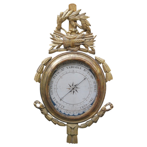 Gilded Wood Barometer Louis XVI period