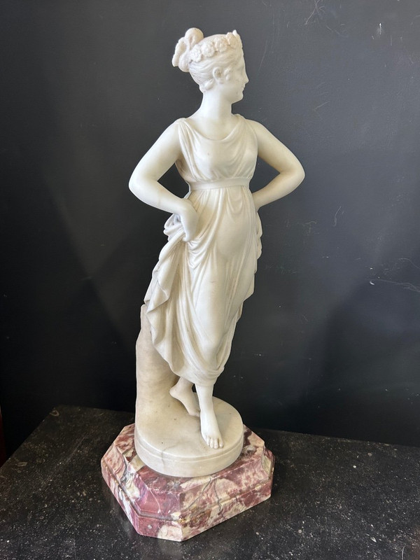 Antonio Canova (1757- 1822) Dopo - La ballerina - Italia - scultura in alabastro XIX secolo