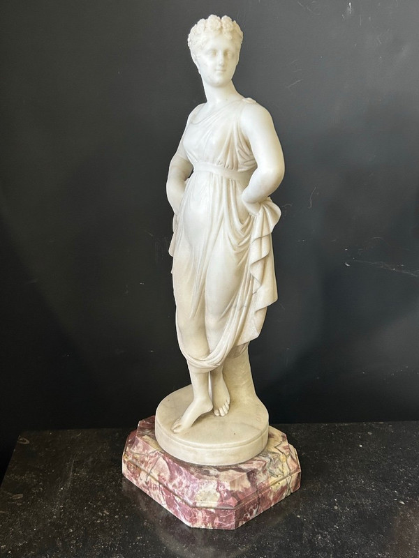 Antonio Canova (1757- 1822) Dopo - La ballerina - Italia - scultura in alabastro XIX secolo