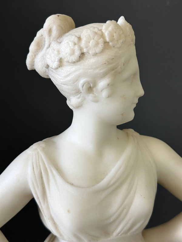 Antonio Canova (1757- 1822) Dopo - La ballerina - Italia - scultura in alabastro XIX secolo