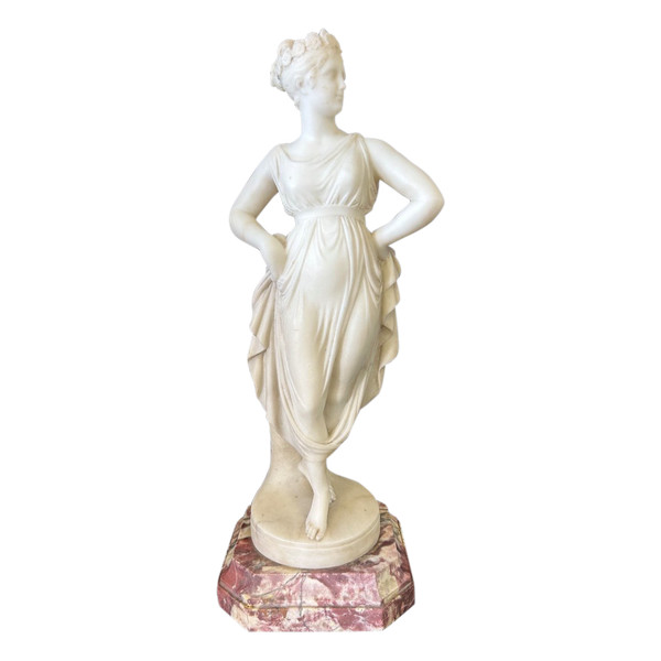 Antonio Canova (1757- 1822) Dopo - La ballerina - Italia - scultura in alabastro XIX secolo