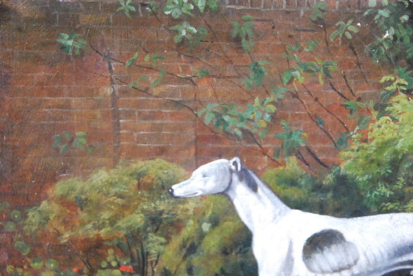Whippet greyhound, English school 19th century