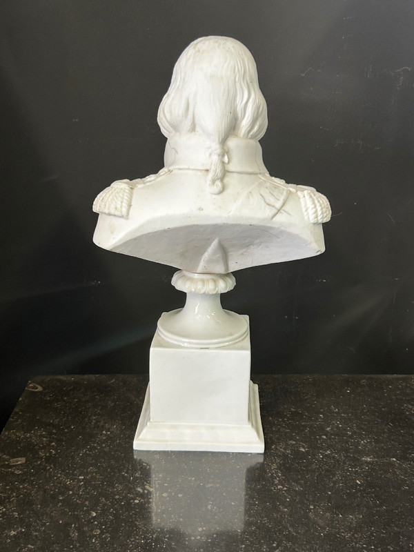 Büste Von Ludwig XVIII. Porzellan Biskuit 19. Jahrhundert H 38 cm