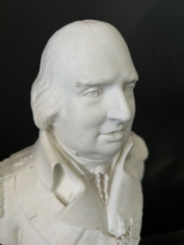 Büste Von Ludwig XVIII. Porzellan Biskuit 19. Jahrhundert H 38 cm