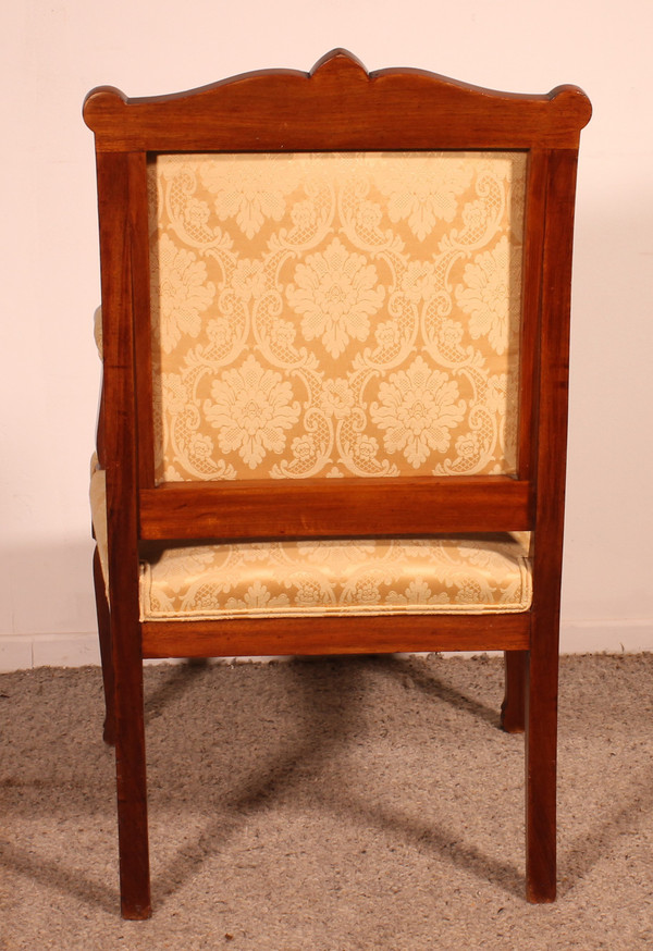 Fauteuil En Acajou De Style Empire
