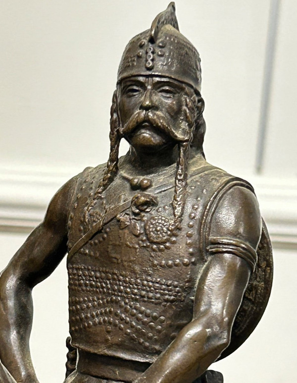 Emmanuel Frémiet (1824-1910) The Gaulish Chef Bronze 19th Century - Fremiet