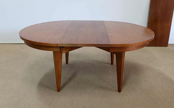„Hebe- und Senke“-Tisch aus Mahagoni – 1970er Jahre
