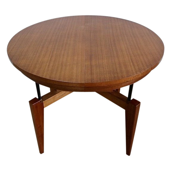 Mahogany “raise and lower” table – 1970s