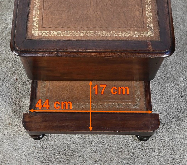 Chaise d’Aisance Victorienne en Acajou massif, Angleterre – 2ème partie XIXe