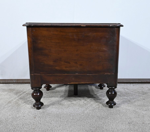 Chaise d’Aisance Victorienne en Acajou massif, Angleterre – 2ème partie XIXe