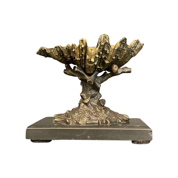 Conchiglia in bronzo dorato, XIX secolo