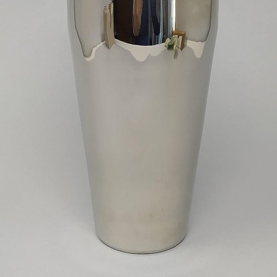 Magnifique cocktail shaker  italien des années 1960 en acier inoxydable 