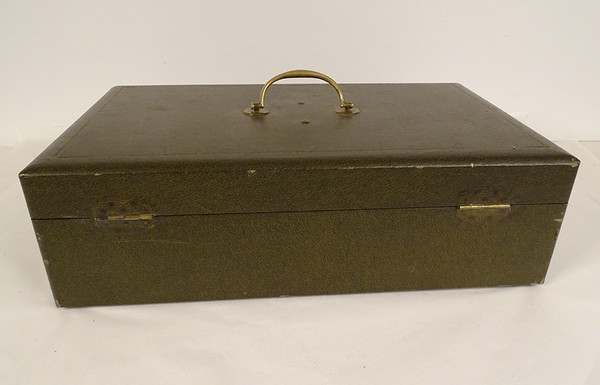 Housewife 62PC Silver Metal Cutlery Christofle Net Model 20th Century Box