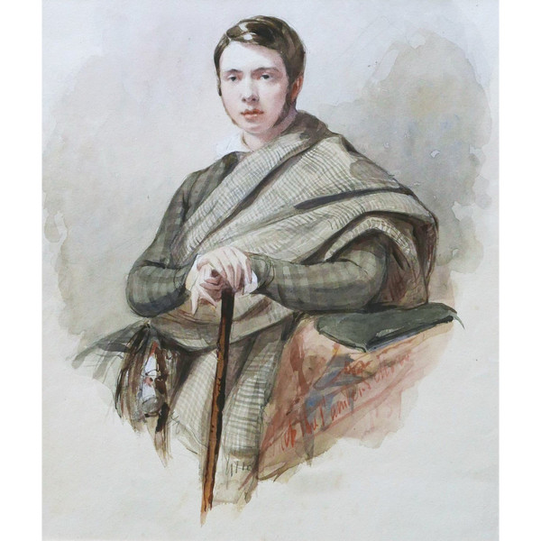 SWISS School in 1837, Portrait of Charles Wolfgang de Gingins d'Éclépens-La Sarraz at the age of 22