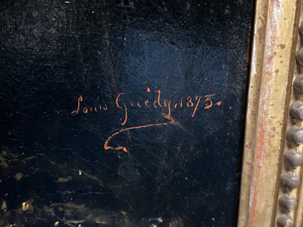Louis Guédy (1847-1926) Militärisches Porträt eines Admirals oder Schiffskapitäns, datiert 1873