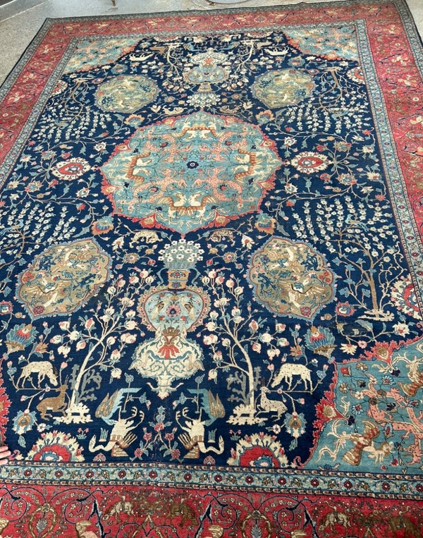 Grande tappeto di Tabriz - Persia nordoccidentale Fine XIX o inizio XX secolo 446 x 337 cm