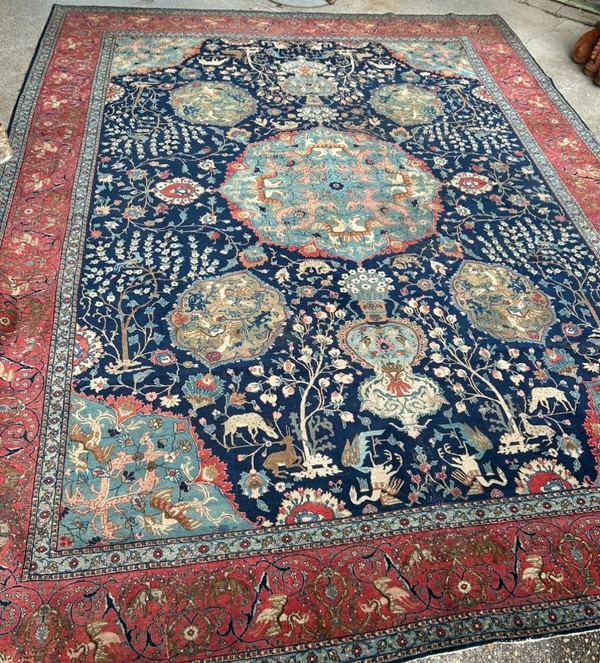 Grande tappeto di Tabriz - Persia nordoccidentale Fine XIX o inizio XX secolo 446 x 337 cm
