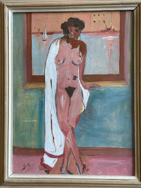 Nackte Frau - Gouache Auf Papier Um 1920 - 30
