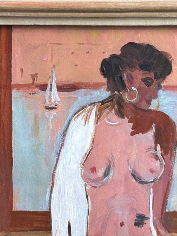 Nackte Frau - Gouache Auf Papier Um 1920 - 30