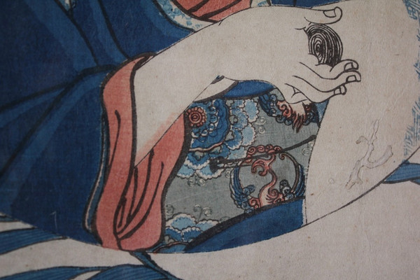 Japanese print 'Mirror of wise and courageous women' (Kenyû fujo kagami) 1844 Arita-ya Seiemon