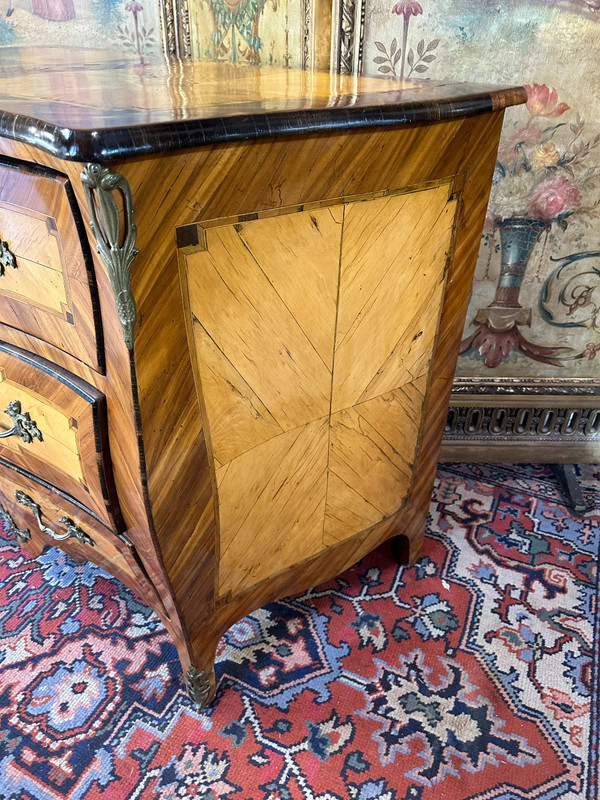 COMMODE 18ème LOUIS XV TRANSITION - TRAVAIL DE L'EST DE LA FRANCE