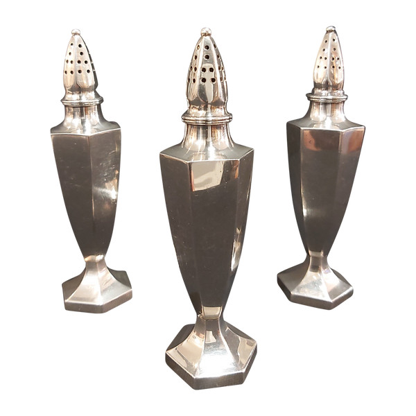 3 salerons argent de Kichigoro UYEDA 