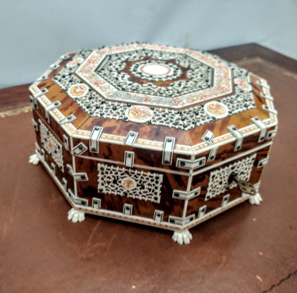 Bone and shell box.