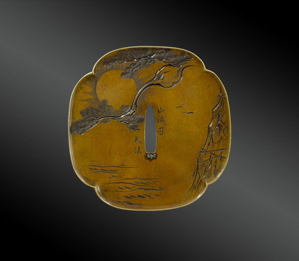 GRAND TSUBA, garde de sabre japonais - Japon - Période Edo (1603 – 1867)