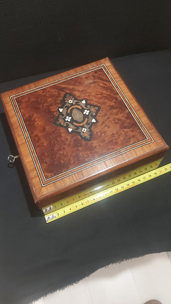 Napoleon III period inlaid box