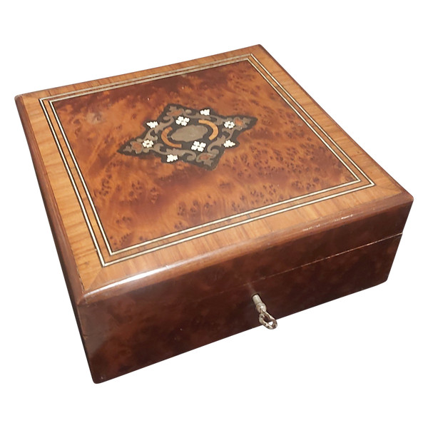 Napoleon III period inlaid box