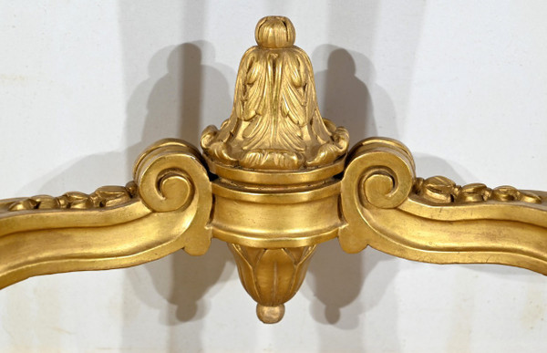 Console Murale en Bois Doré, style Louis XV, époque Napoléon III – Milieu XIXe