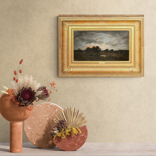 Twilight, oil on canvas by Narcisse-Virgile Diaz de la Pena (1807 - 1876)
