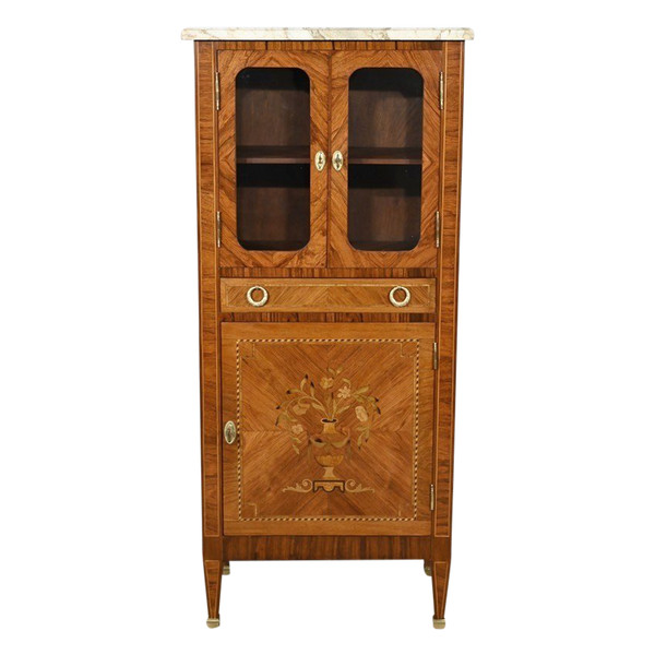 Mobile da vetrina in palissandro, stile Luigi XVI – Fine XIX secolo