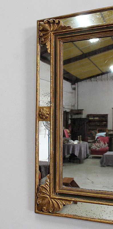 Rectangular Mirror with Parecloses – Early 20th Century
