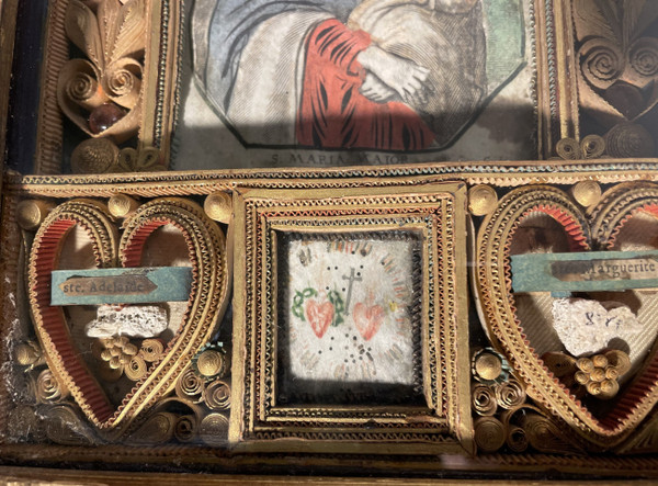 Tableau Reliquaire Façon Autel  - XVIIIe