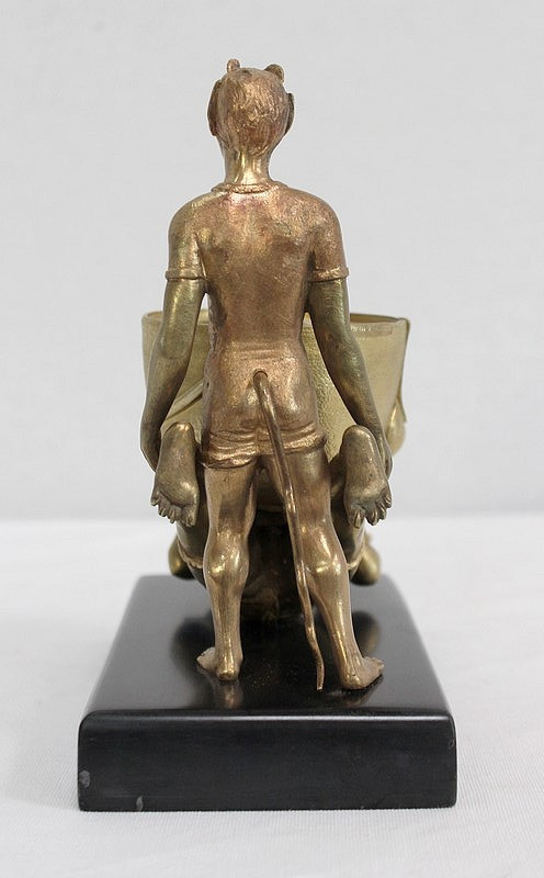 Bronzo dorato "Folletti in carriola" - Fine XIX secolo