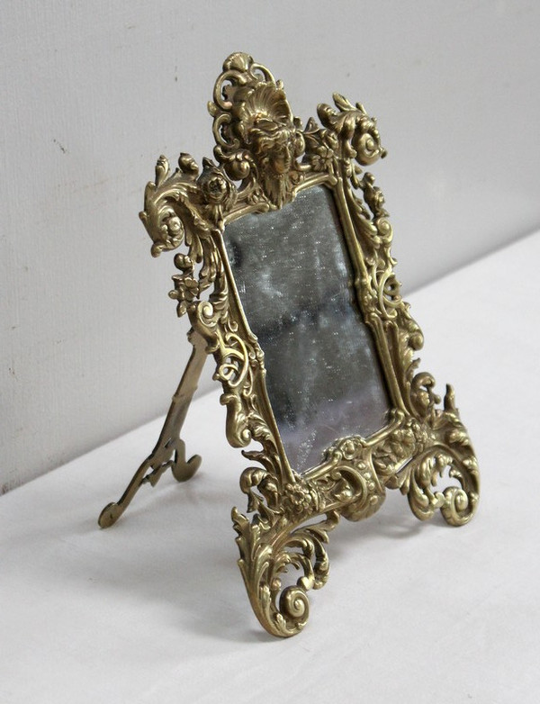 Miroir de Table en Bronze Doré, époque Napoléon III – 2ème partie XIXe