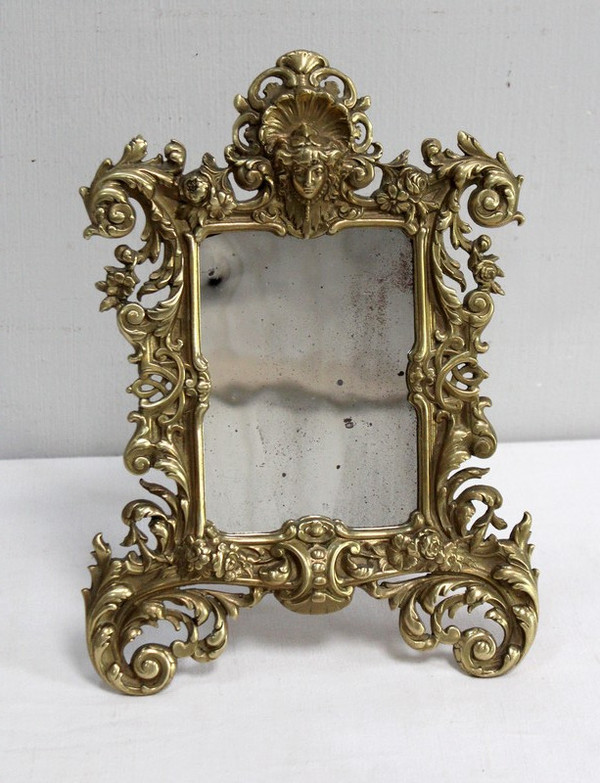 Miroir de Table en Bronze Doré, époque Napoléon III – 2ème partie XIXe