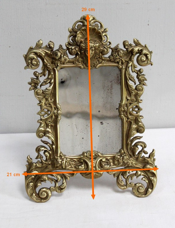 Miroir de Table en Bronze Doré, époque Napoléon III – 2ème partie XIXe
