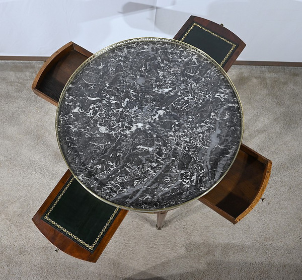 Table Bouillotte en Acajou, époque Louis XVI – XVIIIe