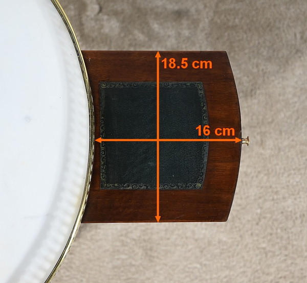 Petite Table Bouillotte Basse en Acajou, style Louis XVI – Milieu XXe